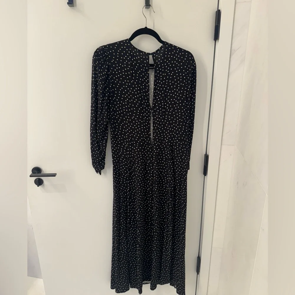 Reformation Black and White Long Sleeve Dress - Picture 7 of 7